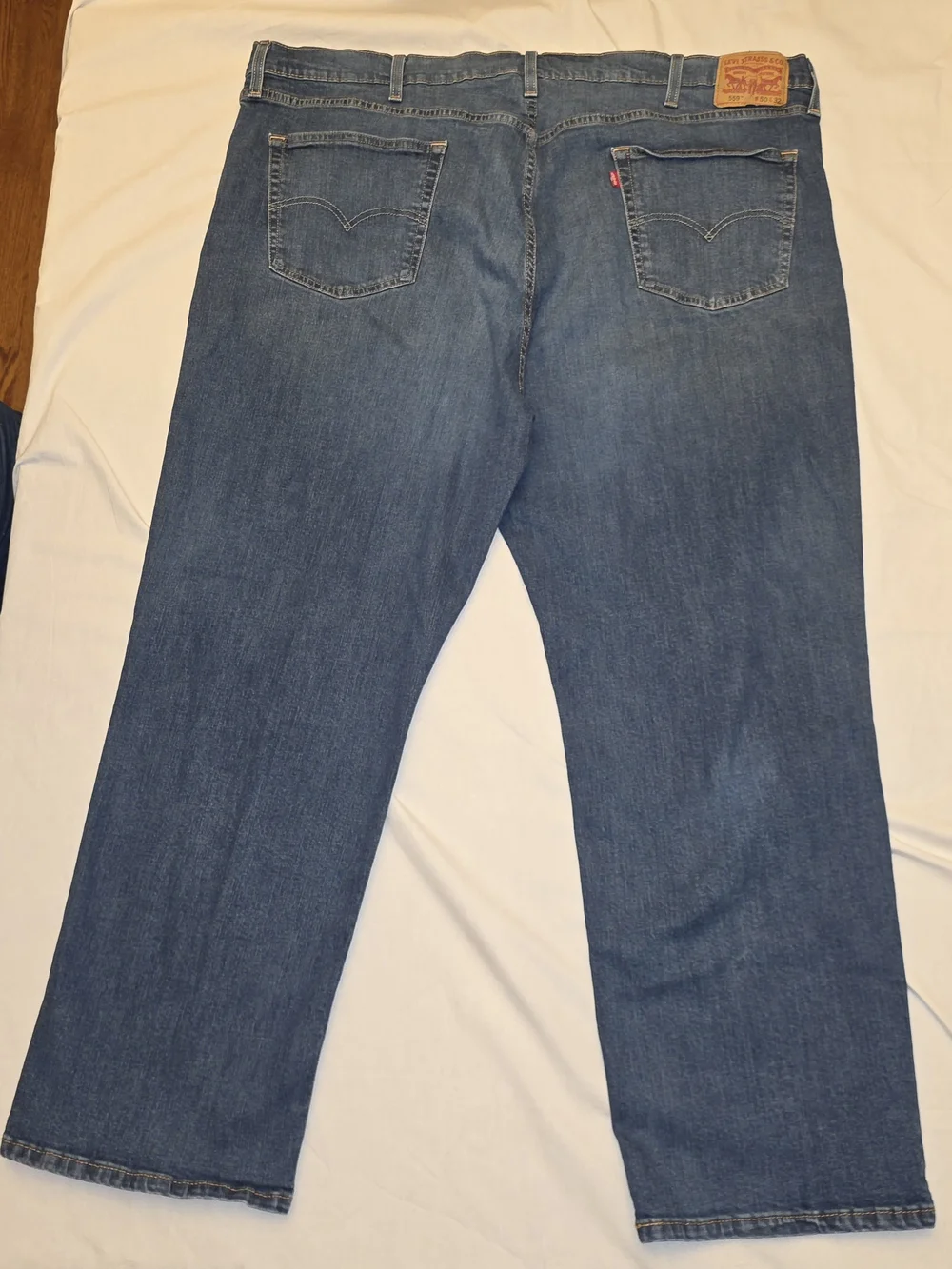 Levi's 559 Men's Relaxed Straight Fit Blue Denim Jeans sz 50x32